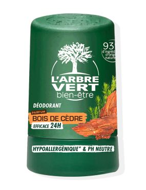 Déodorant Homme 24H - bois de cèdre