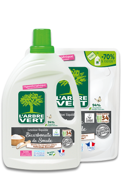 Lessive liquide Bicarbonate de soude et sa recharge