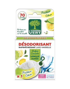 Désodorisant parfum citron lave-vaisselle 