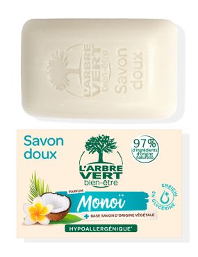 savon solide monoï l'arbre vert