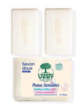 Savon doux peaux sensibles