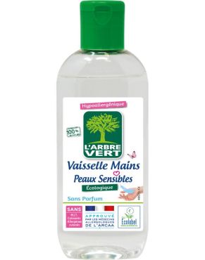 L'ARBRE VERT L'ABRE VERT LIQUIDE VAISSELLE MAIN PEAUX SENSIBLES 5 L BIDON  Comparer les prix de L'ARBRE VERT L'ABRE VERT LIQUIDE VAISSELLE MAIN PEAUX  SENSIBLES 5 L BIDON sur Hellopro.fr