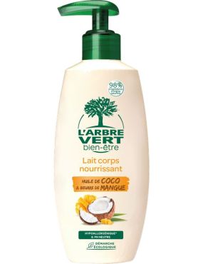 Lait corps nourrissant - huile de coco et beurre de mangue