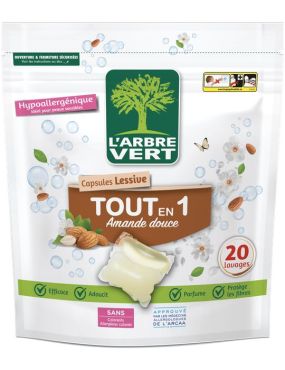 Lessive en poudre concentrée écologique L'Arbre Vert 303 lavages