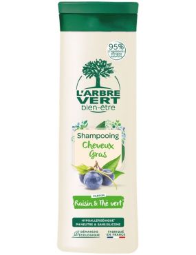 Shampooing cheveux gras - raisin et thé vert 