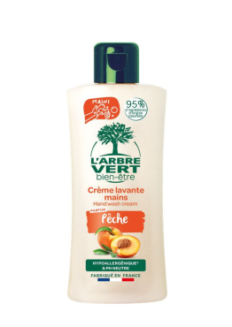 Crème lavante mains parfum pêche