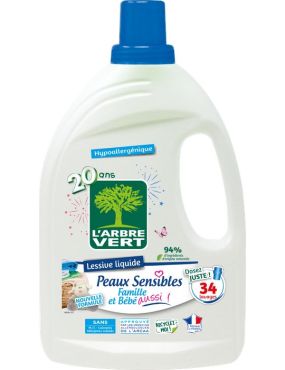 Lessive peaux sensibles et sa recharge