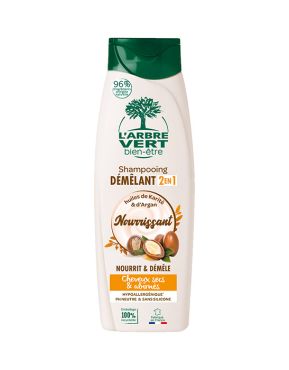 Shampooing  démêlant 2en1 - cheveux secs et abîmés 