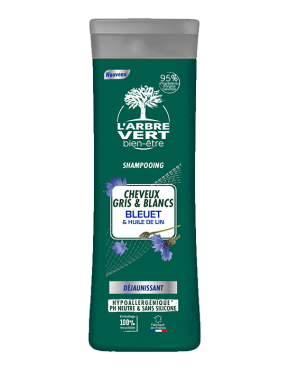  Shampooing déjaunissant cheveux gris et blancs